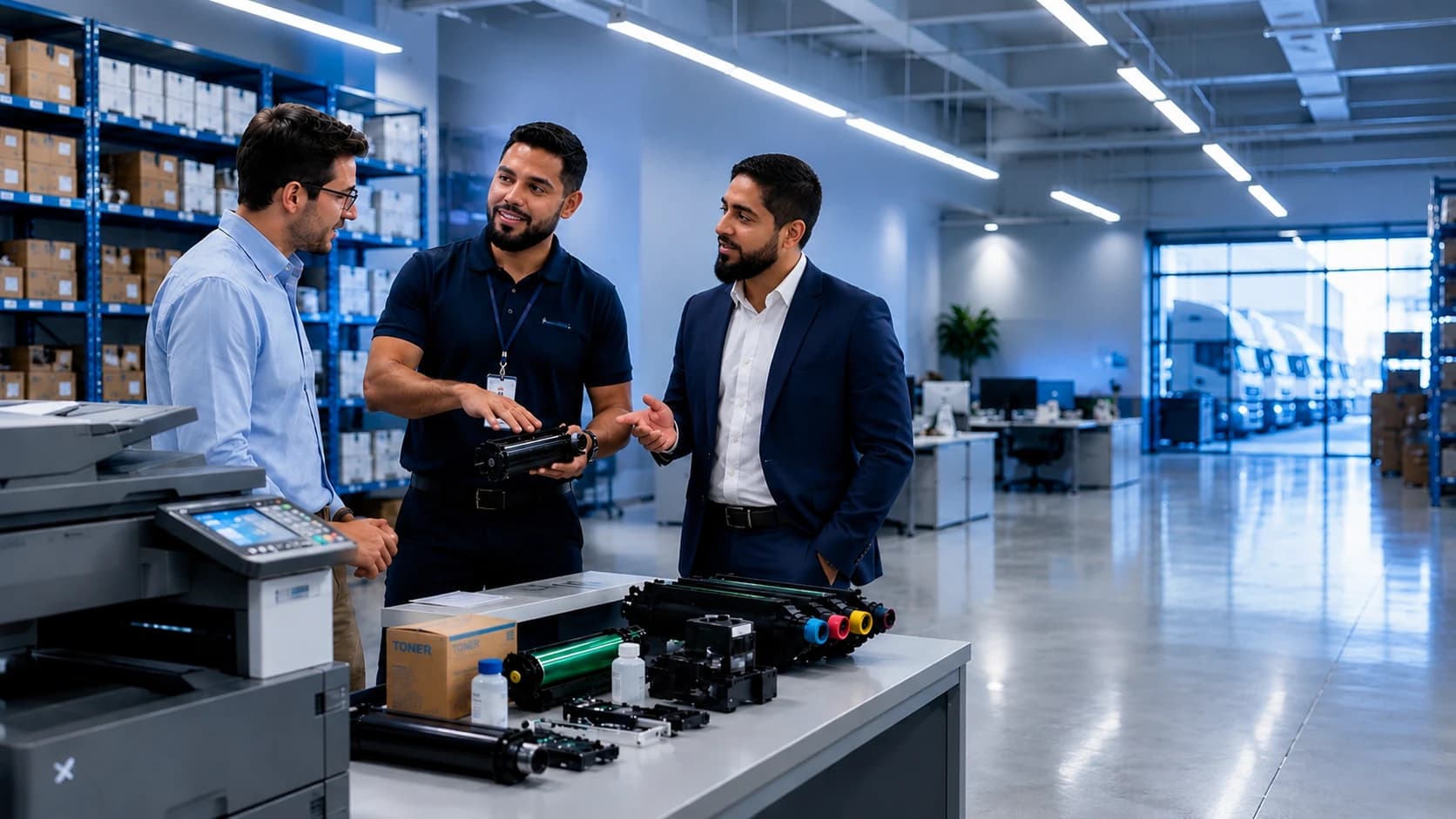 Equipe Ello Print em atendimento